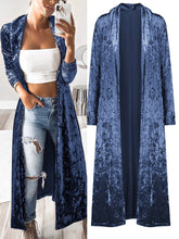 Autumn Velvet Plain Young Thin Coats